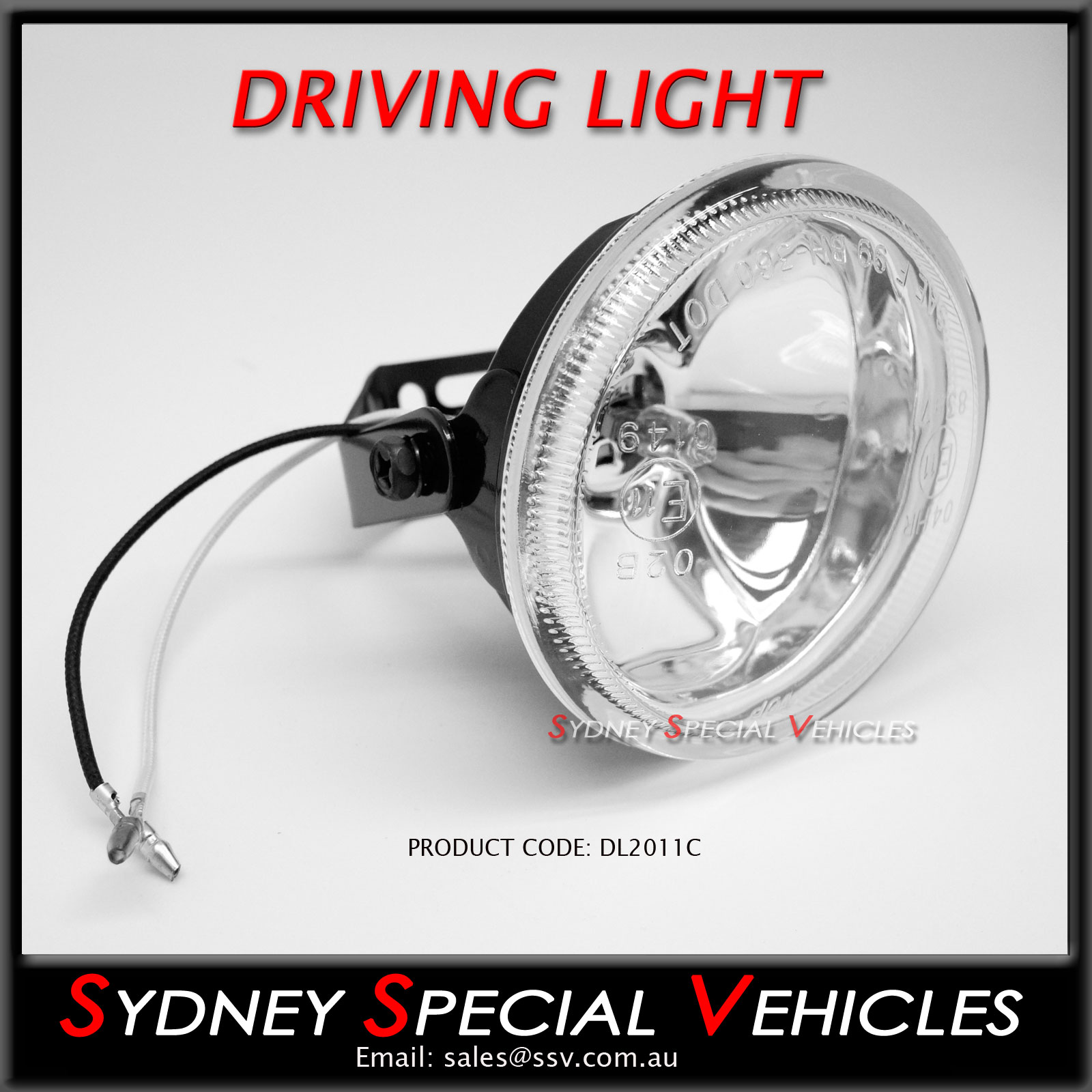 DRIVING / FOG LIGHT ROUND 100MM DIA SINGLE