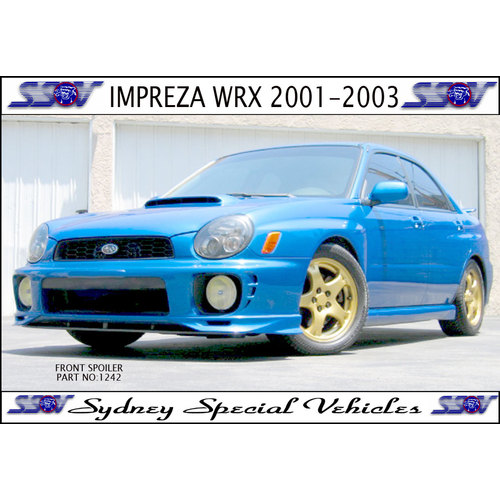 FRONT SPOILER FOR IMPREZA WRX 8/2000 to 9/2002 