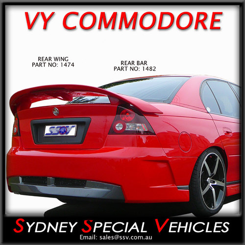 REAR BAR FOR VY COMMODORE SEDANS- VY CLUBSPORT STYLE