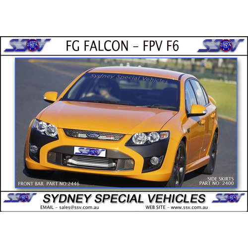 FRONT BUMPER BAR FOR FG FALCON, FPV F6 STYLE