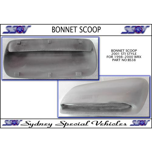 STI BONNET SCOOP FOR WRX 1998-2000 -  2001 STI STYLE
