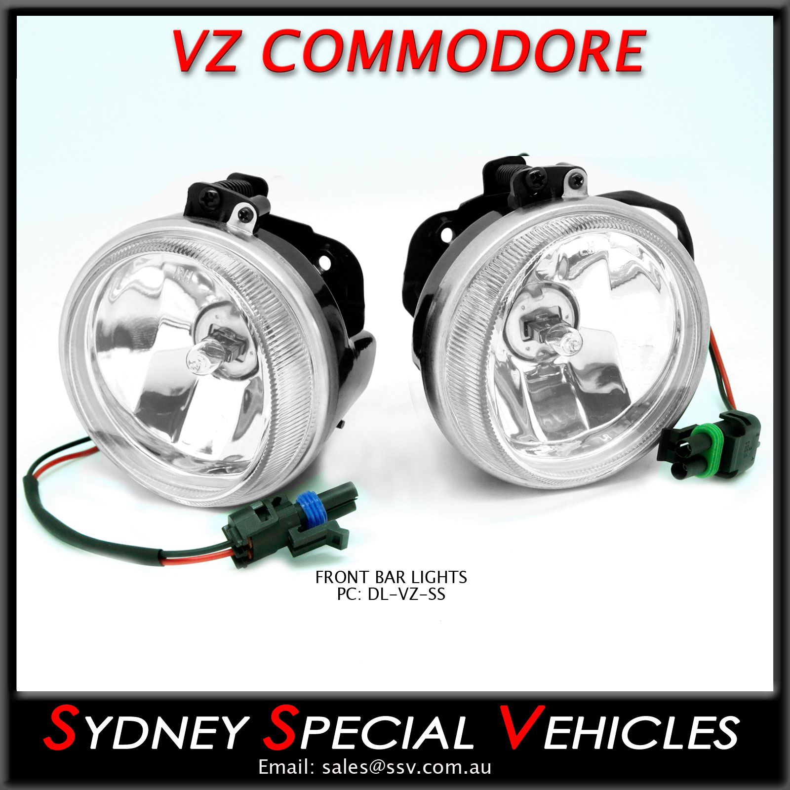 Complete Pair! Left & Right Fog Lamp Bezels With Chrome Trim For Holden VE Commodore (SS, SV6, Storm, Thunder Series 2) – Front Bumper DRL Bezels