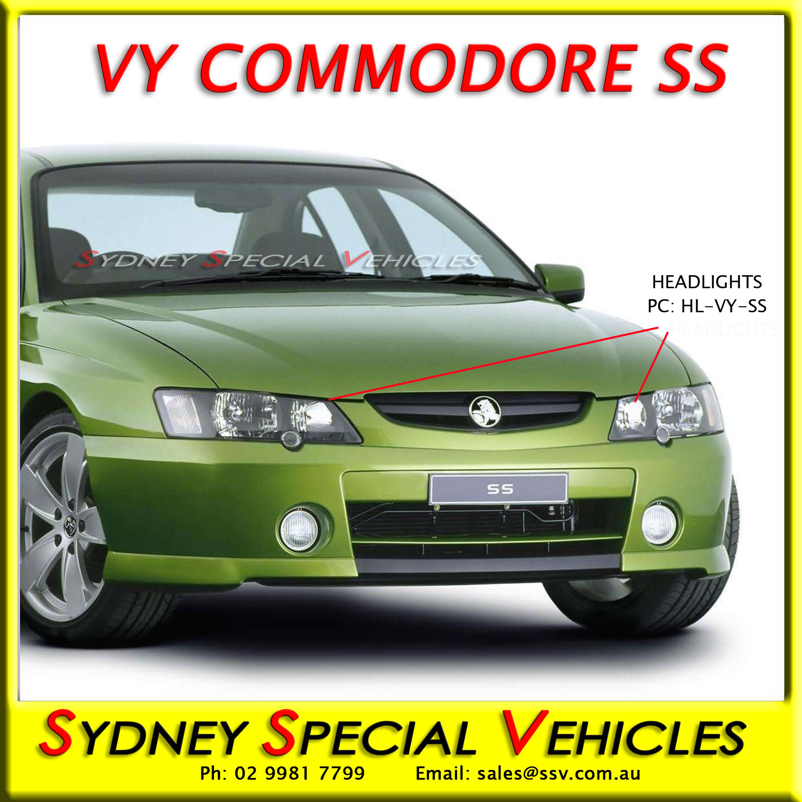 Pair Front Mudflaps For Holden VY VZ Sedan Wagon Ute – Genuine SS SV6 SV8 Calais