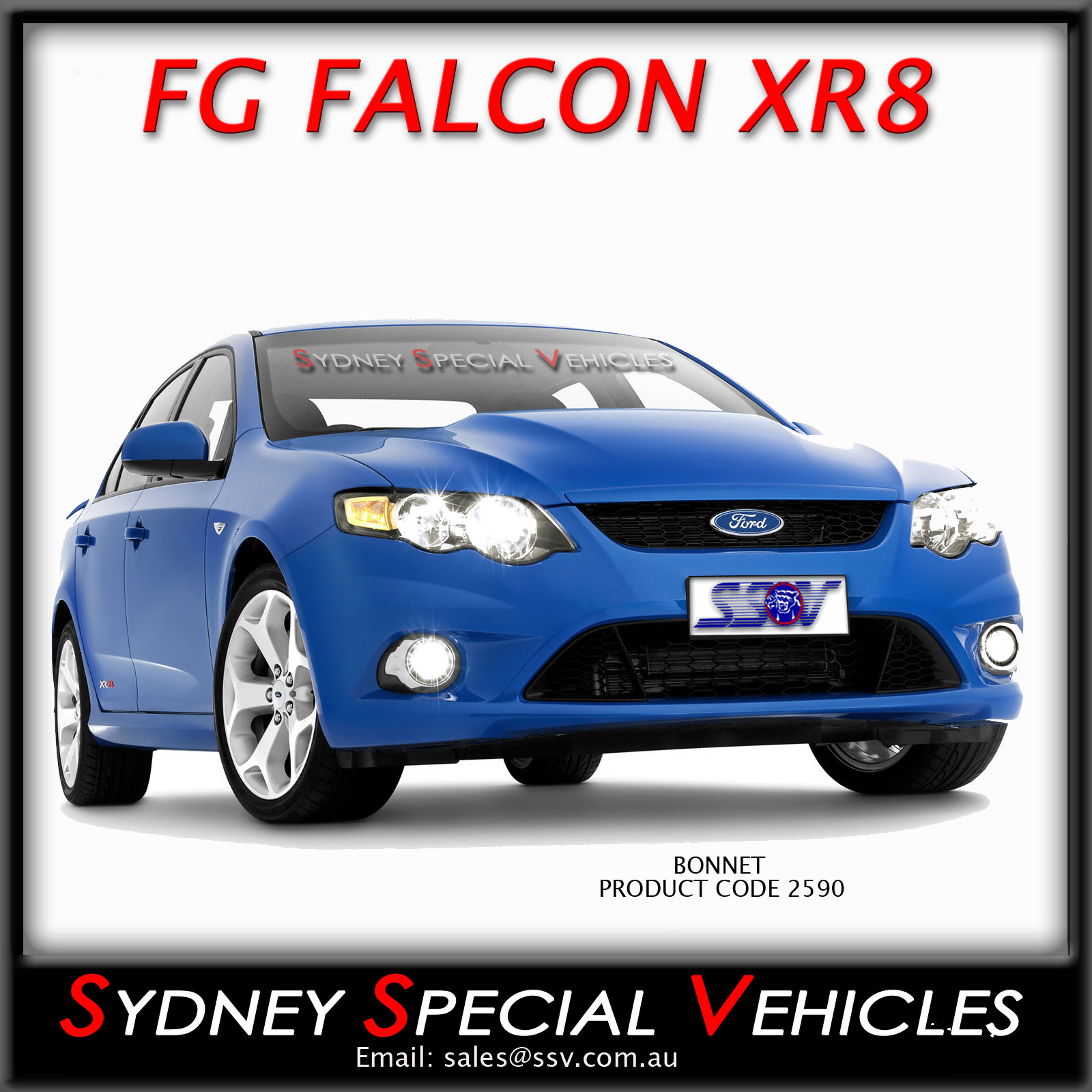 Bonnet For Fg Falcons Xr8 Gt Style With Power Bulge