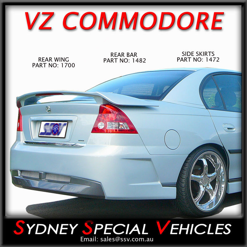REAR SPOILER FOR VY COMMODORE SEDANS - VZ CLUBSPORT STYLE