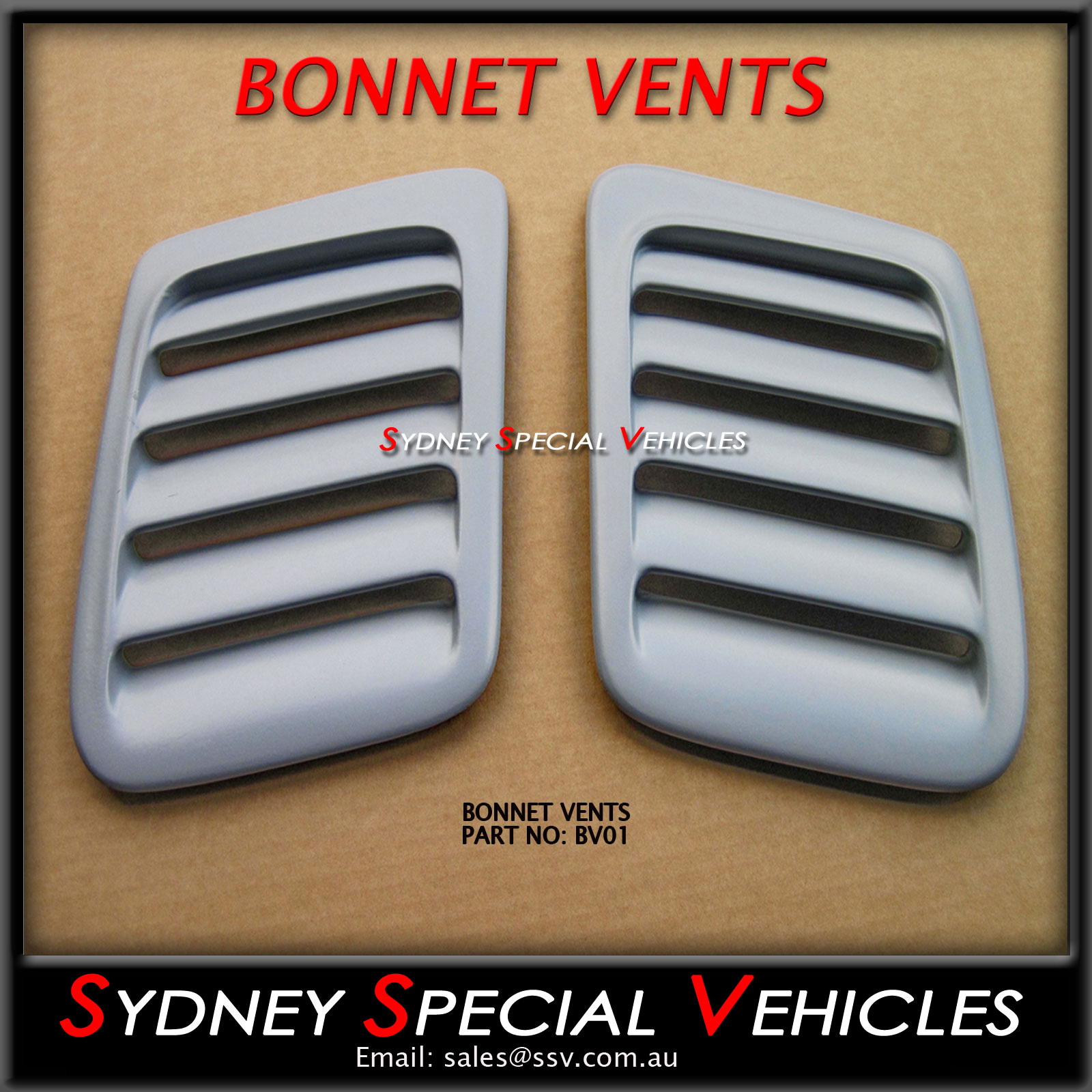 3dr Cosworth bonnet vents.. Ford Sierra RS500