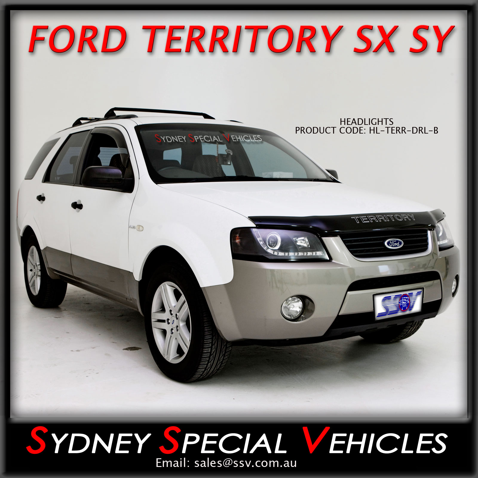 Ford Territory SX SY Super Bright White Xenon Headlight Globes Full Package 