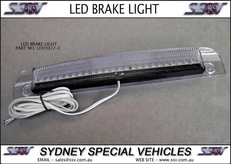 REPLACEMENT LED BRAKE LIGHT FOR REAR WING SPOILER 307 mm long