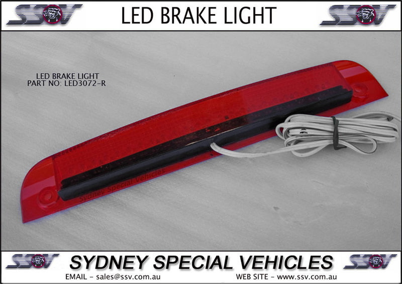 REPLACEMENT LED BRAKE LIGHT FOR REAR WING SPOILER 307 mm long