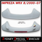 REAR WING FOR IMPREZA SEDAN 8/00 - 2007 - WRX STYLE