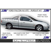 TRAY SIDE SKIRTS FOR AU FALCON UTES - PURSUIT STYLE