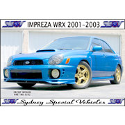 FRONT SPOILER FOR IMPREZA WRX 8/2000 to 9/2002 
