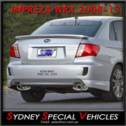 REAR SPOILER FOR IMPREZA & WRX SEDANS 2008 to 2014