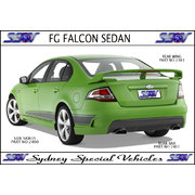 REAR BUMPER BAR FOR FG FALCON SEDAN - GT STYLE