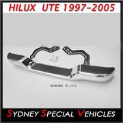 CHROME REAR BUMPER BAR FOR HILUX 1997 to 2005