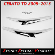 EYEBROWS FOR KIA CERATO KOUP & HATCH TD 2009-13 - CHROME