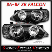 HEADLIGHTS FOR BA-BF FALCON XR6 XR8 - FACTORY XR STYLE