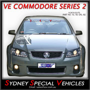 HEADLIGHTS FOR VE COMMODORE SERIES 2 - BLACK DRL STYLE