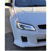 HEADLIGHTS FOR VE COMMODORE SERIES 1 & 2 - PAIR - CHROME STYLE DRL SEQUENTIAL BLINKER