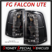 FG FALCON UTE BLACK LED TAIL LIGHTS