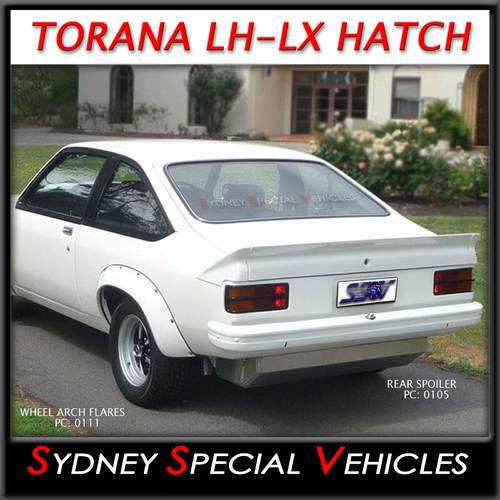 LH-LX TORANA HATCHBACK REAR SPOILER - 3 PIECE