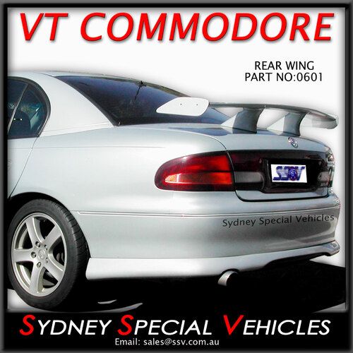 UNIVERSAL REAR WING, HARD LID REAR SPOILER, T WING, TOURING CAR WING
