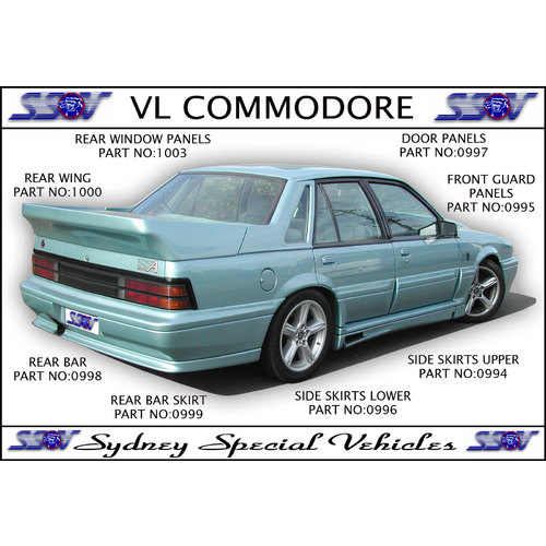 REAR WING FOR VL COMMODORE  SEDAN - VL WALKINSHAW STYLE
