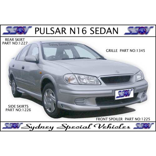 FRONT SPOILER FOR N16 PULSAR SEDAN SERIES 1