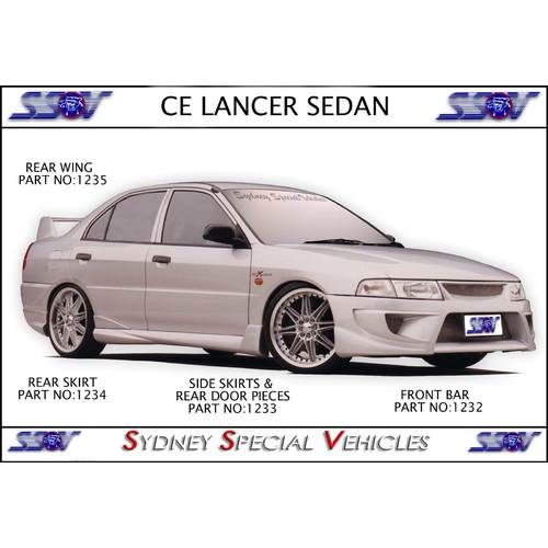 CE LANCER SEDAN FRONT BUMPER BAR - EXTREME STYLE