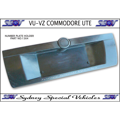 NUMBER PLATE HOLDER FOR VU VY VZ COMMODORE UTES - MALOO STYLE