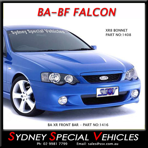 FRONT BAR FOR BA-BF FALCON, BA XR6 XR8 STYLE