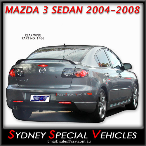 REAR SPOILER FOR MAZDA 3 SEDAN 2003-2008