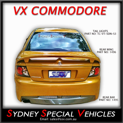 REAR SPOILER FOR VT-VX COMMODORE SEDAN VY CLUBSPORT STYLE