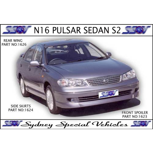 FRONT SPOILER FOR N16 PULSAR SEDAN SERIES 2