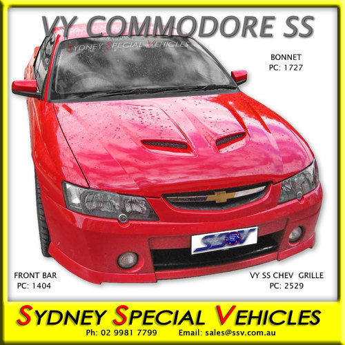 BONNET FOR VY COMMODORE - GTO MONARO STYLE