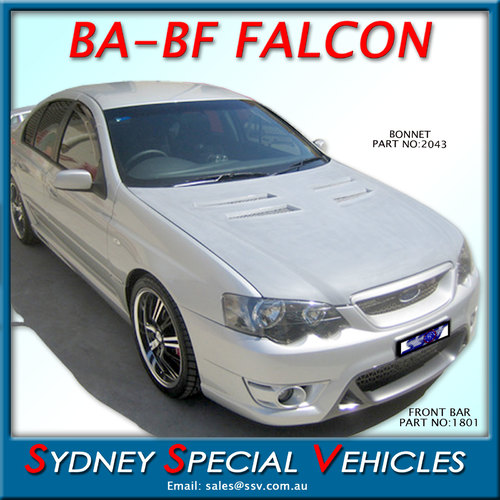 BONNET FOR BA-BF FALCON - DRIFT STYLE - VENTED
