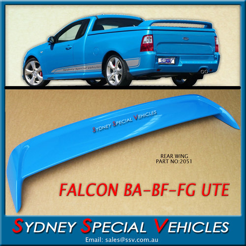 HARD LID SPOILER FOR AU  BA BF FALCON UTES - FPV STYLE