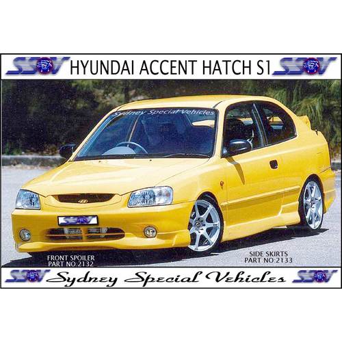 FRONT SPOILER FOR ACCENT HATCH - RAZOR STYLE