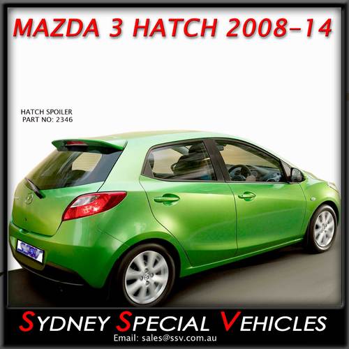 REAR SPOILER FOR MAZDA 2 HATCHBACK