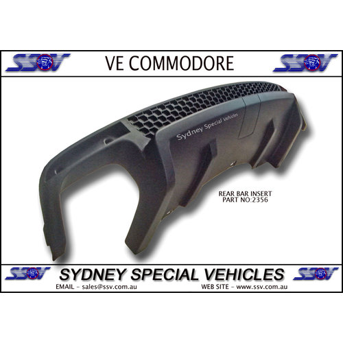 REAR BAR INSERT FOR VE COMMODORE SS, SV6, SSV SEDAN 