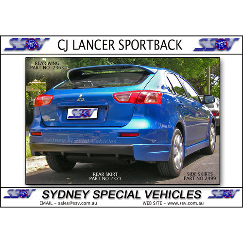 REAR SKIRT FOR CJ LANCER SPORTBACK - XDC STYLE