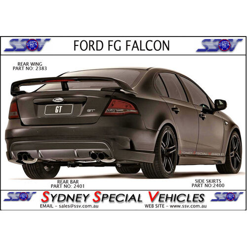 REAR SPOILER FOR FG FALCON SEDANS - GT STYLE 3 LEG