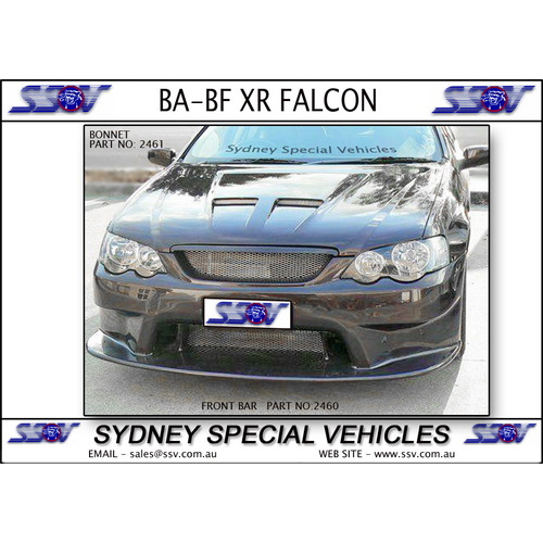 FRONT BUMPER BAR FOR FALCON BA BF, BF XR'S - RACE STYLE