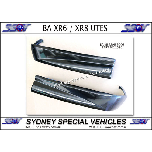 REAR PODS FOR BA XR FALCON UTES - XR6 XR8 STYLE - PAIR
