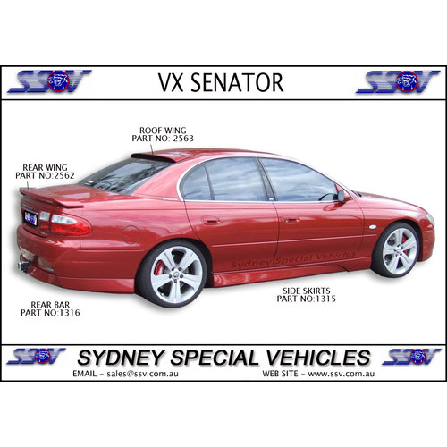 ROOF SPOILER FOR VT VX VY VZ COMMODORE SEDAN 