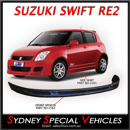 FRONT SPOILER FOR SWIFT 7/2007-2010 - RE2 STYLE