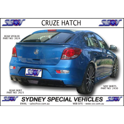 REAR BAR INSERT FOR CRUZE JH HATCHBACK 2011-16