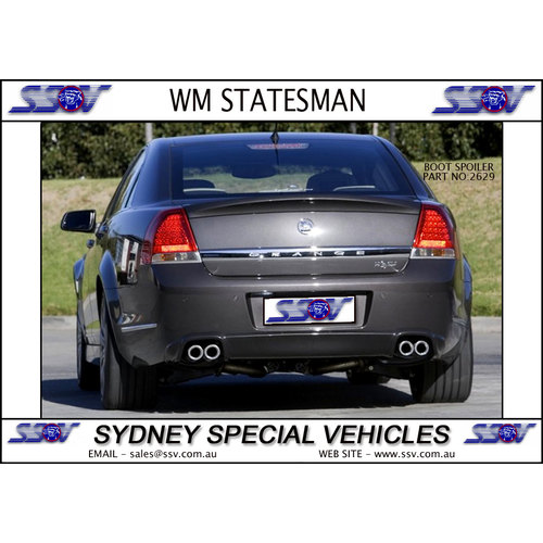 REAR SPOILER FOR WM WN STATESMAN & CAPRICE