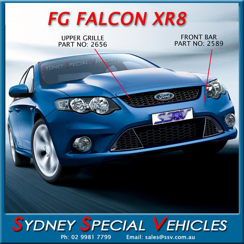UPPER GRILLE FOR FG FALCON MARK 1 XR6 & XR8