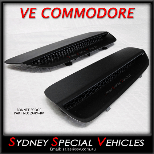 BONNET VENTS FOR VE COMMODORE - E2-E3 STYLE RIGHT HAND